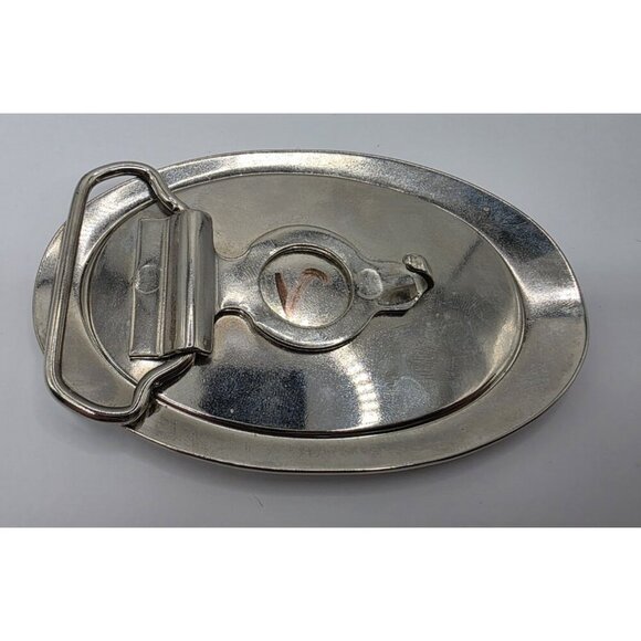 Case Belt Buckle Old Abe Bald Eagle &‎ Globe Trademark Red Cloisonne READ - Picture 5 of 7